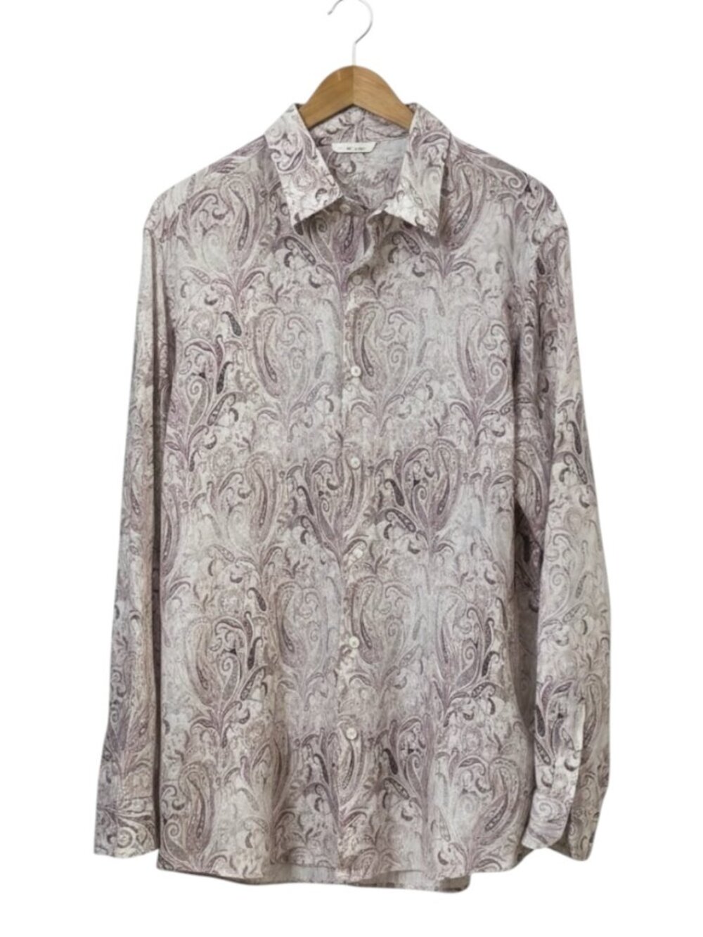 Tasso Elba Linen Paisley Shirt XXL Boho Festival Coastal Lightweight